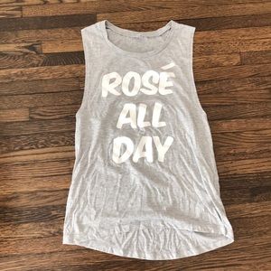 Rose all day muscle tank